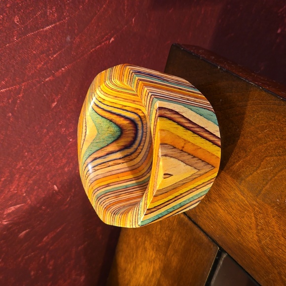 Other - RARE: Recycled Skateboard Trinket Bowl - Approximately  2"H - Pre-loved